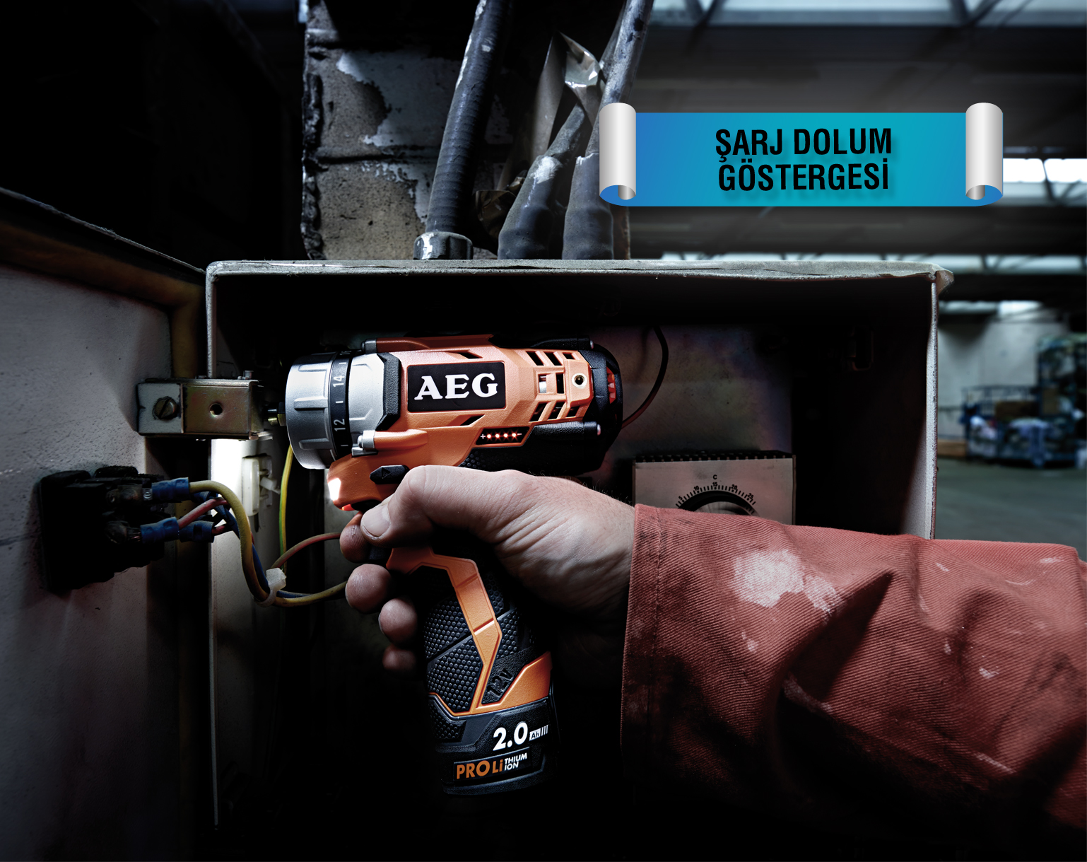 AEG BBS 12 C2 LI Çift Akülü Matkap Kiti (Lithium ion 12 V; 2.0 Ah)