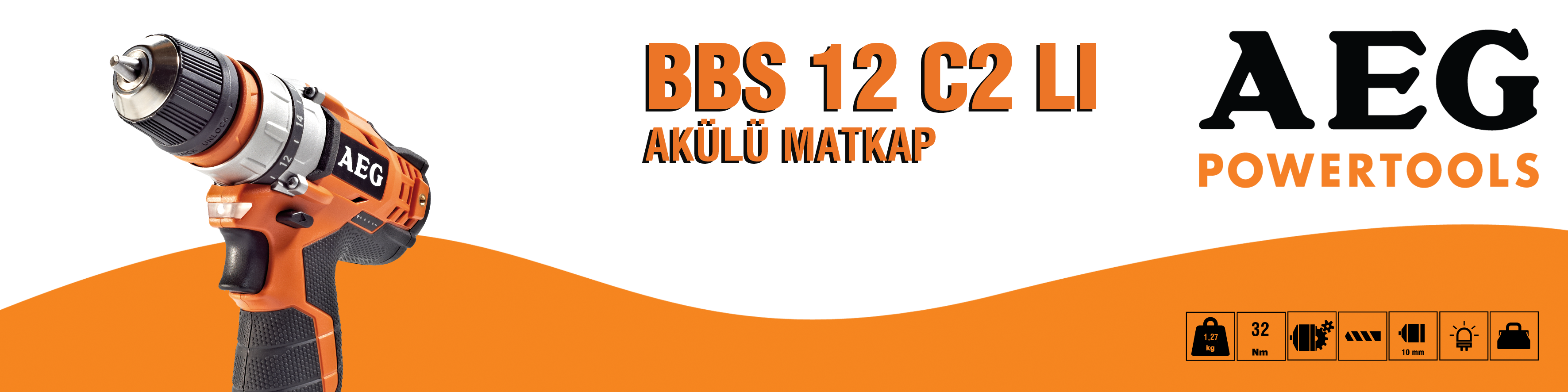 AEG BBS 12 C2 LI Çift Akülü Matkap Kiti (Lithium ion 12 V; 2.0 Ah)