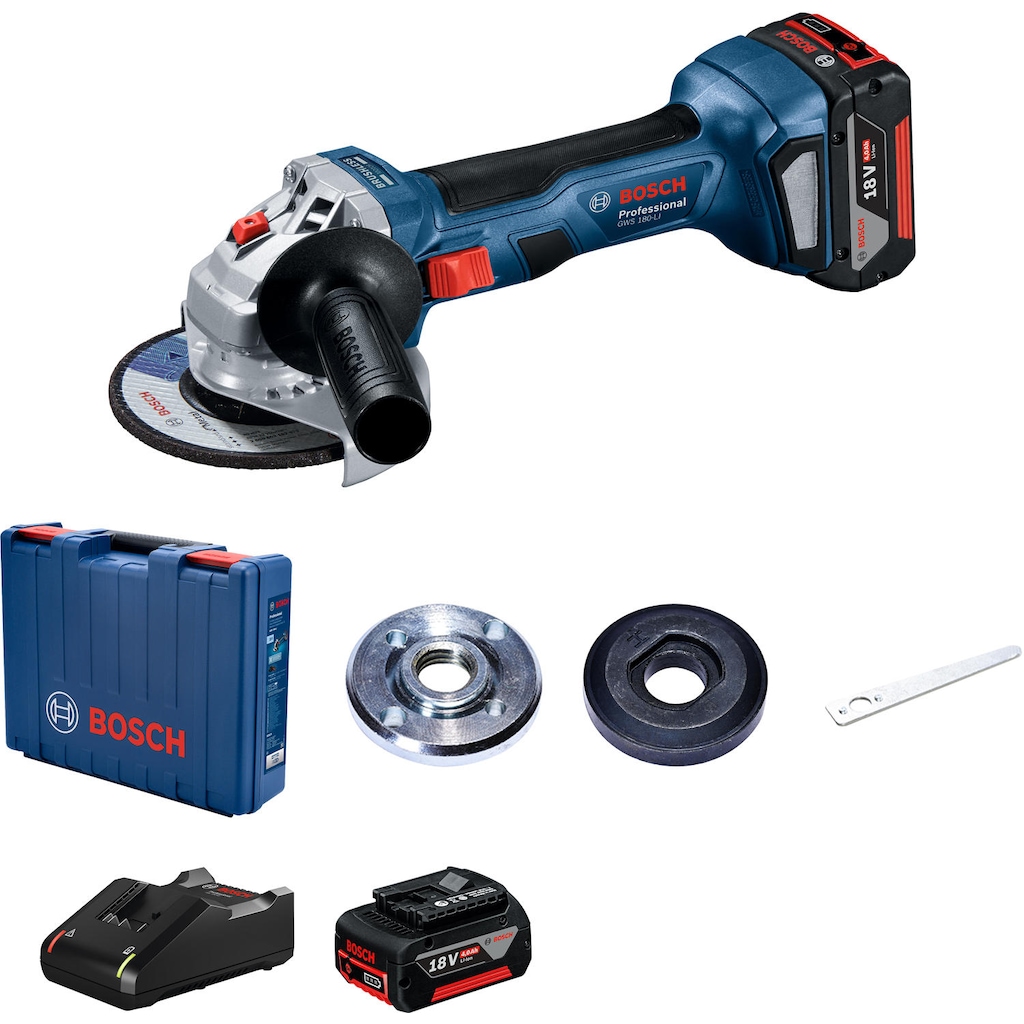 Bosch Gws 180 Li Çift Akülü Taşlama Makinesi