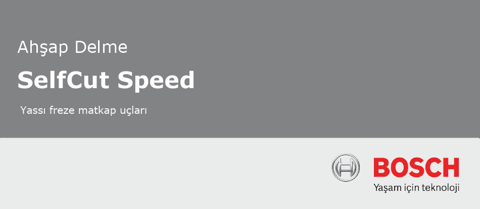 Bosch - Self Cut Speed Yassı Freze Matkap Ucu İçin 1 4